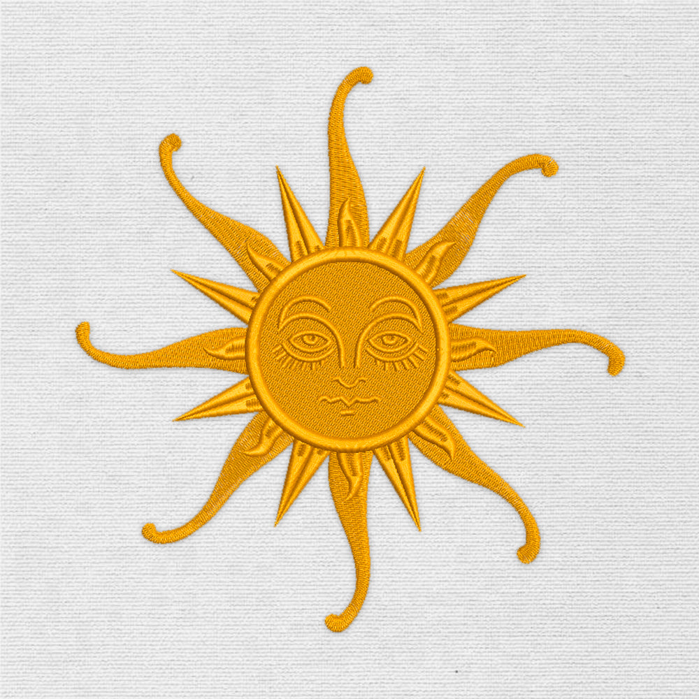 Large Sun Symbol (Machine Embroidery Design) Digital Download #30