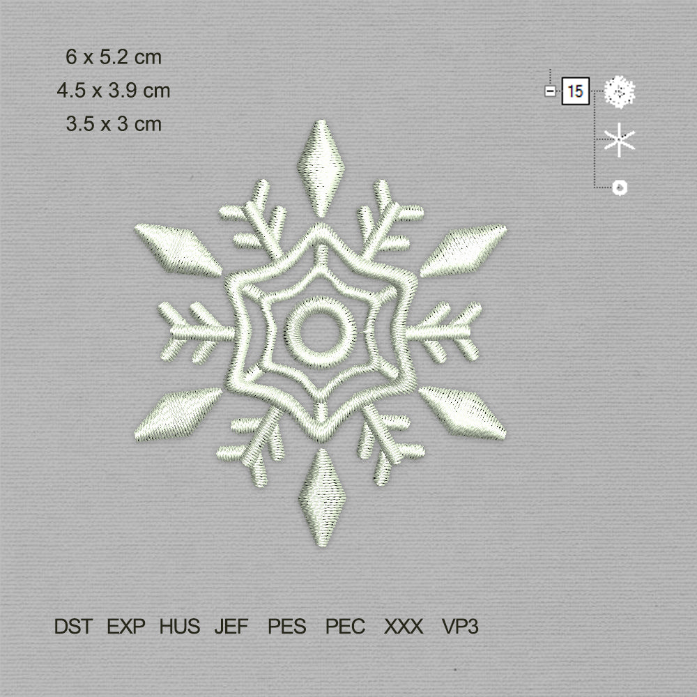 Snowflake 2 (Machine Embroidery Design) Digital Download #39