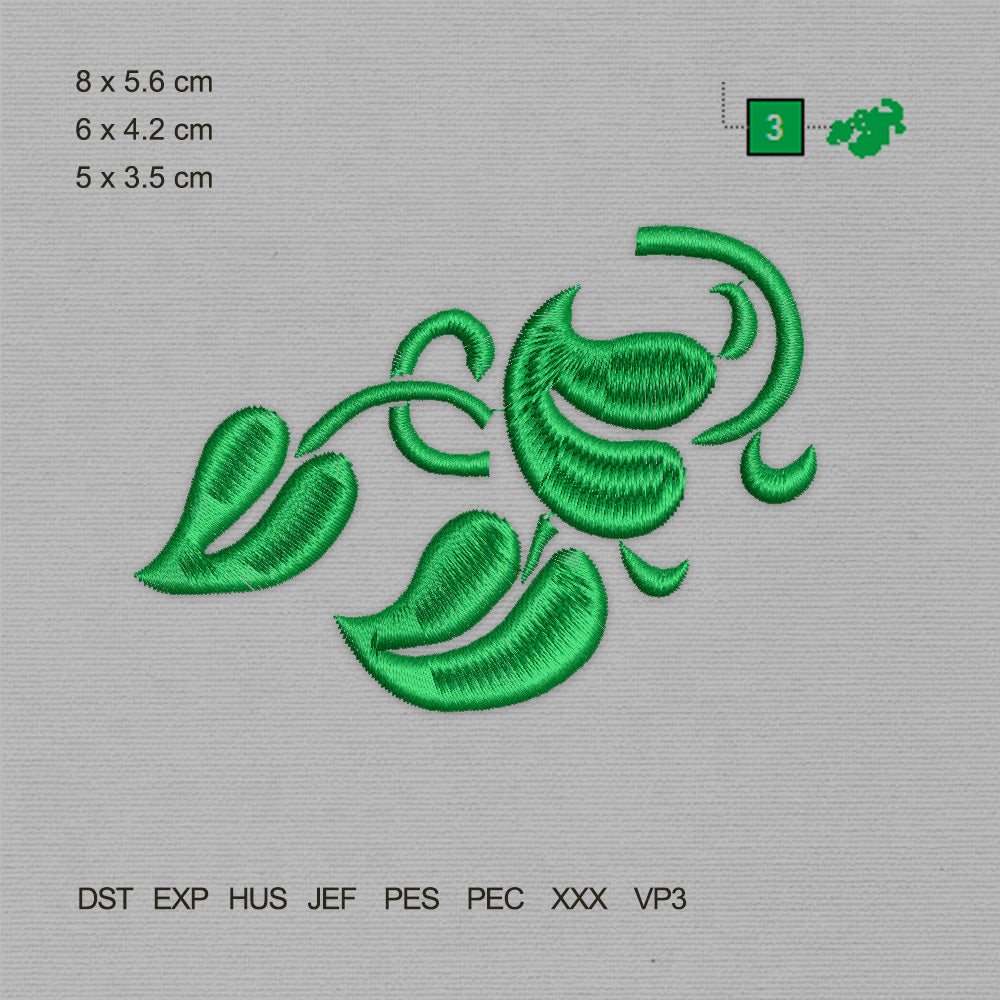 Ivy Leaves (Machine Embroidery Design) Digital Download #17