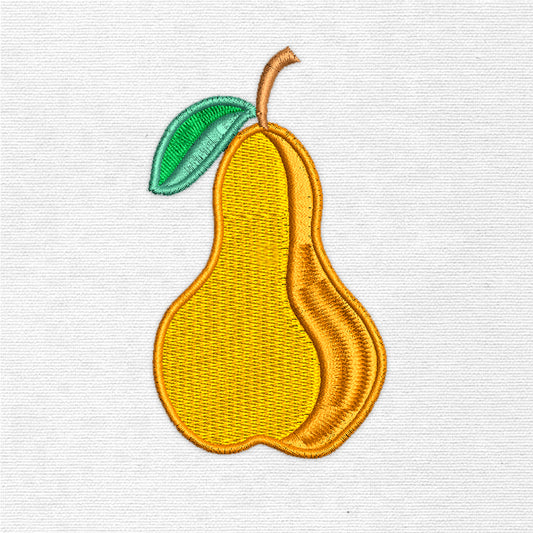 Yellow Pear (Machine Embroidery Design) Digital Download #10