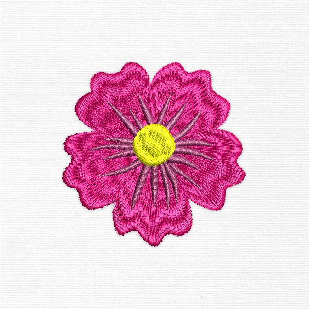 Little Pink Fuchsia Flower (Machine Embroidery Design) Digital Download #12