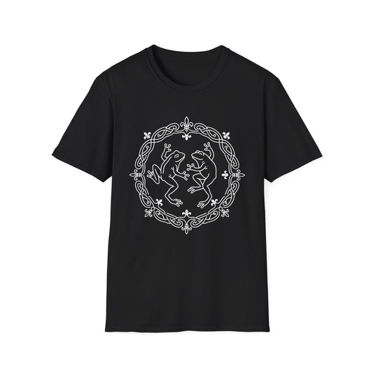 Dancing Frogs Woodland T-Shirt — Witchy Medieval Music Vibes
