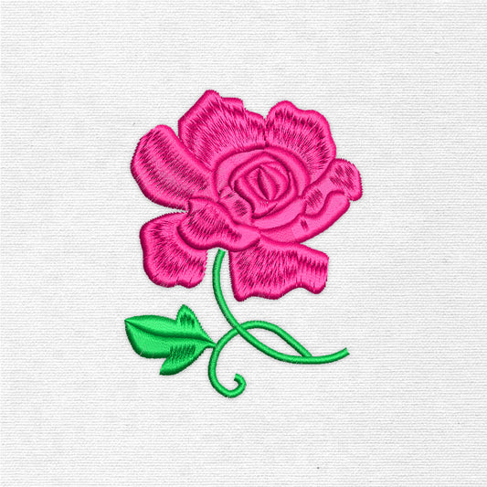 One Rose (Machine Embroidery Design) Digital Download #37