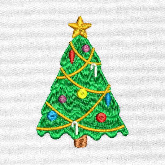 New Year Tree (Machine Embroidery Design) Digital Download #36